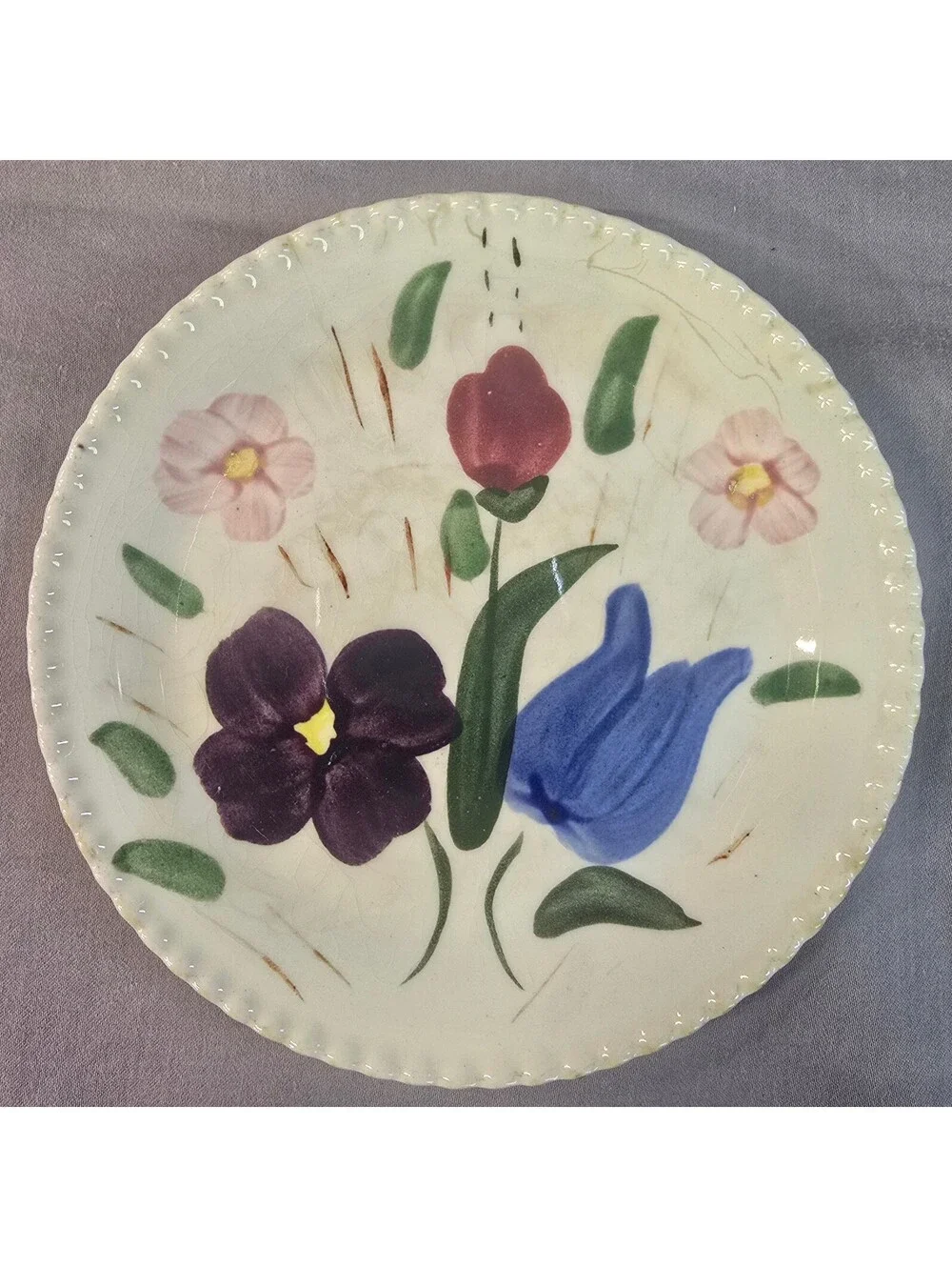 Blue Ridge Southern Potteries Southern Special Platter & Plates Set Hand Painted